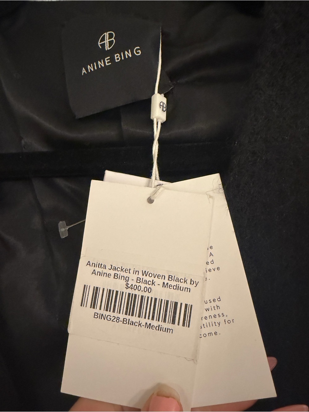 NWT Anine Bing Anitta Fitted Cardigan Medium - Picture 5 of 6